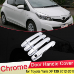Toyota Yaris Vitz XP130 2012 2013 2014 2015 2016 2017 2018 jaoks Kroomitud Uksek&auml;epideme Kate V&auml;lisosa Autode Stiil XP130
