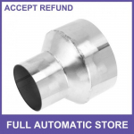 Mandrel Exhaust Pipe Adapter Concentric Reducers 25 OD to 4 OD Silver Tone