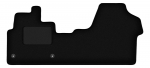 Dywaniki samochodowe welurowe czarne do: Citroen Jumpy III dostawczy w całości (2018-)