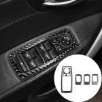 5 tk/komplekti pehme s&uuml;sinikkiust stiilis autoklaasi t&otilde;stel&uuml;liti kleebis, mis sobib BMW X3 E83 2006-2010 auto interj&ouml;&ouml;ri tarvikutele Carbon Fiber Style