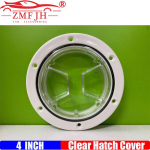 ZMFJH 4 6 Inch ABS Round Deck pection Access Hatch Cover Plastic Clear Boat Deck pection Plate For Boat Yacht Marine 4inch