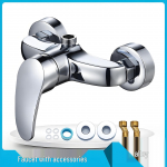 Peidetud kolmekordne du&scaron;isegisti komplekt pihusti ja vanniveesoojendajaga