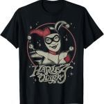DC Comics Harley Quinn Tume Portree T-s&auml;rk (2) S mitmev&auml;rviline