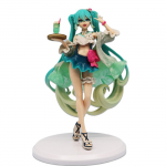 18CM Anime Hatsune Miku Kuju Magusad Maiustused Melonisoda Float Seisev Kuju Armas M&auml;nguasi Kingitus Kollektsioon Tegevuskuju PVC Nukud