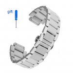 Roostevabast terasest rihm H&otilde;bedane Hublot kella rihma K&auml;ev&otilde;ru Big Bang Classic Fusion Series Meeste Naiste kellariba 27X19MM 27-19mm h&otilde;be