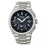Seiko Astron NEXTER P&auml;ikeseenergial t&ouml;&ouml;tav 8B63 Raadiojuhitav Kell, Titaan, SBXY067, H&otilde;bedane/Must