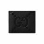 Gucci Jumbo GG Double G Logo Reljeefne Klapiga Nahast Rahakott Meeste Rahakott Must 739475-AABY0-1000 Box(Basic Set+Box)