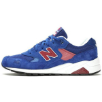 New Balance NB 580 Suede, Textile Breathable, Lightweight Coverage Low top Casual Running Shoes Men's Blue D Width MRT580LA(D) 40