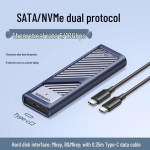 Ugreen CM559 M.2 NVMe/SATA kahekordse protokolli SSD korpus