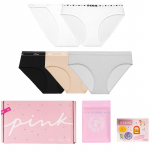 Victoria's Secret PINK madala v&ouml;&ouml;kohaga alusp&uuml;ksid 5-pakk L