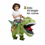Dinosaurus T&auml;ispuhutav Kost&uuml;&uuml;m T&auml;iskasvanutele ja Lastele Loom T&auml;ispuhutav Kost&uuml;&uuml;m Halloweeni Peo Cosplay R&otilde;ivad Naljakas &Uuml;likond Loomade Maskeraadikost&uuml;&uuml;m Kids(suit height 80-120cm)