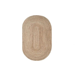 Looduslik rotangist ovaalne &uuml;mmargune vaip elutuppa magamistuppa Jaapani stiilis &otilde;lekatted kaisurohu p&otilde;randamatid k&auml;sitsi kootud kodu kaunistus 50x75cm Small beige