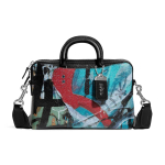 Coach X Mint+Serf Koost&ouml;&ouml; Rouge Seeria 25 T&otilde;mblukuga Graffiti Prindiga Nahast Portfell Meeste kotid Must CE187-LPP Basic Set (Bag+Dust Bag)
