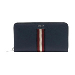 Bally logo lukuga pikk nahast rahakott Meeste rahakott Tume-sinine 6310123 Basic Set (Bag+Dust Bag)