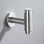 Must 304 roostevaba terase kraan pesumasinale seinale paigaldatav r&otilde;du moppide pesukausi kraan vajutusl&uuml;liti &uuml;he k&uuml;lma vee kraan