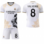 2025-26 Real Madrid valge madu eriv&auml;ljaanne kodus&auml;rk #7 Vin&iacute;cius #5 Bellingham #9 Mbapp&eacute; Jalgpallis&auml;rgid L