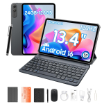 OSCAL Pad 200 13.4' Android 16 AI Komplekt Tahvelarvuti 24GB RAM 256GB ROM Kuni 2TB 6+128 hall