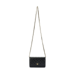 Chanel Woc 25s Kuldne Pandla Litsimuster Teemantv&otilde;rgu Disain Nahast Kett Vasikanahast &Otilde;la Crossbody Kott Naistele Must Gift Set(Basic Set+Box+Shopping Bag) must