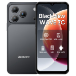 Blackview WAVE 7C 4G AI nutitelefon 16GB+128GB 6.56 Android 16 5000mAh Mobiiltelefon 4+64 must