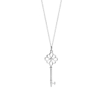 Tiffany & Co. V&otilde;tmete seeria Teemantidega kaunistatud v&otilde;tmekaelakee Unisex kaelakee H&otilde;bedane GRP08692 Box,18