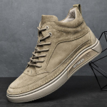 K&otilde;rged Meeste Kingad S&uuml;gis Talv Pahkluusa Saapad Ehtne Nahk Vabaaja Kingad Retro Disert Saapad Meeste Tossud Bota Masculina 38 khaki