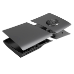 Esipaneeli konsoolikate ABS k&otilde;va korpus jahutusavaga Esipaneeli korpuse kate PS5 Pro Playstation 5 Pro ketta-/digitaalsele konsoolile gray