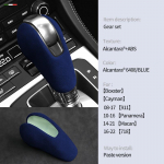 Alcantara seemisnahast auto k&auml;igukangi kaitsekate Porsche Boxster Cayman Panamera Macan 911 718 jaoks K&auml;igukangi varruka tarvikud
