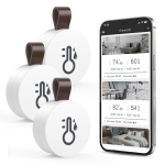 ORIA Juhtmevaba Termomeeter H&uuml;gromeeter 3 tk/2 tk Mini Bluetooth Siseruumide Temperatuuri ja Niiskuse Andur Temp Niiskus Monitor koos &Auml;piga black