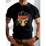 Retro Vintage T-s&auml;rk Deutschland Saksamaa Kotkas 3D Prindiga Muay Thai MMA Kick poks Lipuv&auml;rvid L&uuml;hike varrukas Kiiresti kuivav Streetwear Unisex Mehed Naised S