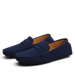 Meeste Vabaaja Jalan&otilde;ud Moodsad Meeste Jalan&otilde;ud K&auml;sit&ouml;&ouml; Suede Ehtne Nahk Meeste Mokassiinid Mokassiinid Slip-On Meeste Korterid Meeste S&otilde;idujalan&otilde;ud 38 tumesinine v&auml;rv