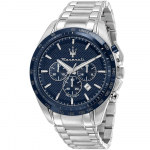 Maserati R8873612043 Traguardo Kronograaf Sinise sihverplaadiga Meeste k&auml;ekell 45mm h&otilde;be