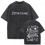 Pestud Vintage Rockib&auml;ndi Fleetwood Mac Graafilise Tr&uuml;kiga T-s&auml;rk Stevie Nicks T-s&auml;rk Rumours T-s&auml;rgid Meestele Naistele Gooti &Uuml;legabariidilised T-s&auml;rgid S mitmev&auml;rviline