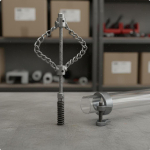 Tigu Kettpea K&otilde;va Objekti Eemaldaja Kanalisatsiooni Puhastaja L&otilde;&otilde;riavaja Torumeestele 22MM Double Chain gray