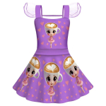 Baleriina Capuccina Itaalia Ajum&auml;danik Laste Halloweeni Kost&uuml;&uuml;m T&uuml;drukute Printsessi Kleit S&uuml;nnip&auml;evaks Halloweeni Karnevali Peo Kost&uuml;&uuml;m 100cm(2-3Years) purple