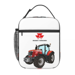 Massey Ferguson Traktor Punane Traktor Isoleeritud L&otilde;unakott Naistele Lastele Kaasaskantavad Toidukarbid Termiline L&otilde;unakarp Toidukott One Size black