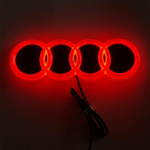 Audi C7 jaoksAudi 4D LED-auto logo valgus Tagumine embleemi lamp Valgustatud embleemi valgus 3 v&auml;rvi Auto v&auml;lisilme modifitseeritud dekoratiivsed tarvikud punane