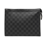 [Kasutatud] Louis Vuitton Pochette Voyage MM 'Must Damier Graphite L&otilde;uend' - Hea #D7WJF4 ONE SIZE
