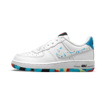Nike Air Force 1 LV8 3 Vabaaja madalad rulaketsid Valge Sinine Must Lastele Vanuses 3-7 Aastat DM7598-100 31 white