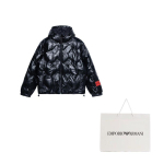 EMPORIO ARMANI EA7 S&uuml;gis/Talv 23 Joped & Mantlid Meeste Must 6RPB34-PNEIZ-1200 XL-No Original Gift Bag Or Gift Box must
