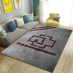 Rammstein B&auml;ndi Logo Kolmev&auml;rviline Pritsmeline Tr&uuml;kiga Vaip Rock Muusika P&otilde;randavaip Metalli F&auml;nni Elutoa Magamistoa Sisustusvaip 100x120cm