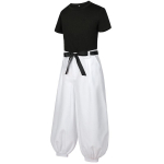 Jujutsu JJK Manga Anime Fushiguro Toji Satoru Gojo Cosplay Kost&uuml;&uuml;m Parukas T-s&auml;rk P&uuml;ksid Roosiv&otilde;rk Halloweeni J&otilde;ulud L valge