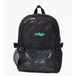Smiggle Must R&uuml;&uuml;tel Seljakott Suure Mahutavusega Koolikott Lastele Teismelistele V&auml;ljas&otilde;itudeks Kerge Vastupidav Veekindel Black warrior large school bag (42*30cm)