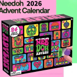 Nee Doh Advendikalender 24 tk Mini Squish Fidget J&otilde;ulude Tagasilugemine &Uuml;llatus Stressi Leevendus Laste J&otilde;ulukink as show pink