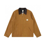 Vabaaja Vintage Pesitud Sametkrae Teksad Kevad Varisty Utility V&otilde;rkvooder T&ouml;&ouml;riided L&otilde;uend Denim Detroit Jakk Meestele L black