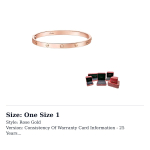 CARTIER LOVE 18K Kuld K&auml;ev&otilde;rud Unisex Roosa Kuld B6081400 One Size 1 roosa kuldne v&auml;rv