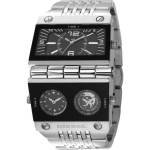 Diesel Meeste Must Silt Kvartsikell Ketas Roostevaba Teras 41mm DZ9043 must