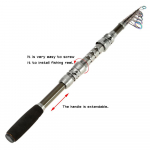 Teleskoop&otilde;ngeridvad Superhard Ultralight Carbon kalavarras V&otilde;imas ja &uuml;litundlik Pesca 1.8 m