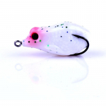 HENGJIA Topwater Soft Frog Baits Paat topeltkonksudega kalastustarvete kummist konn 0.34oz valge