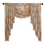 1 TK NAPEARLi luksuslik maaelu dekoratiivne helmestega Valance Design moodne aknakardin W104cm x L125cm hall