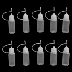 10 tk 10 ml liimi aplikaatori n&otilde;elaga pigistatav pudel paberile Quilling isetegemise jaoks